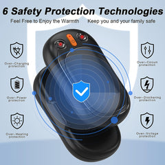 2pcs 4000mAh USB Hand Warmers for Outdoor Golf Camping Travel Christmas