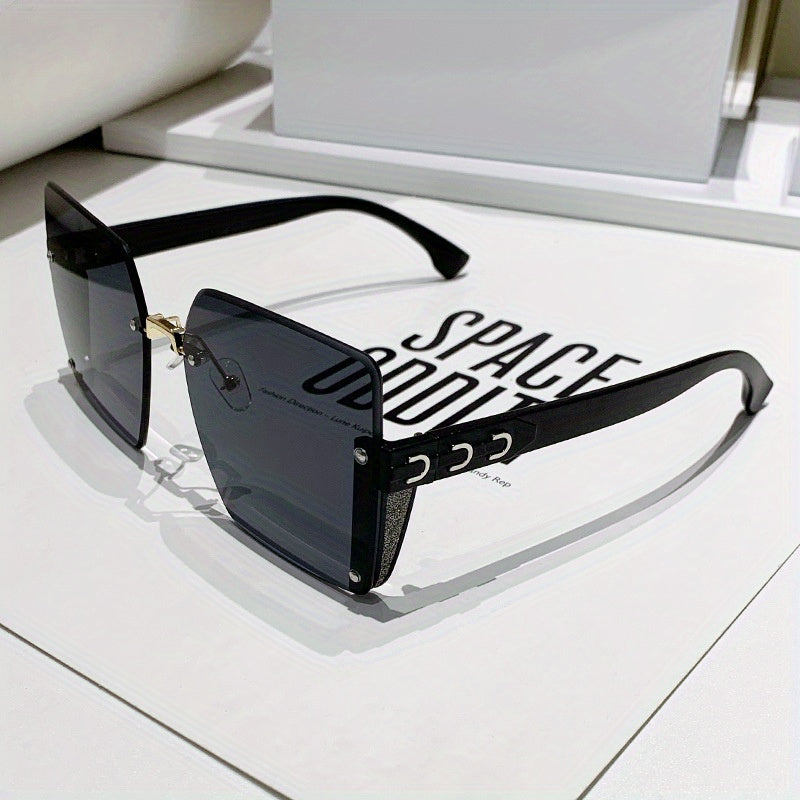 Rimless Sunglasses Gradient Glasses UV400
