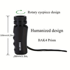 Compact 8x25 Monocular Telescope for Travel Wildlife Sports Concerts