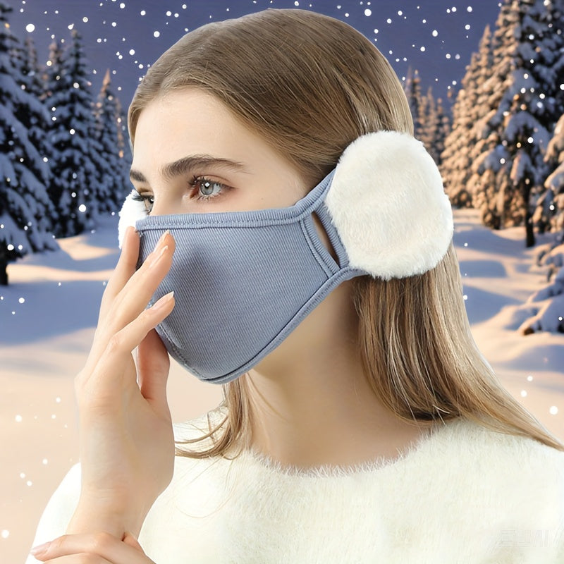 Winter Thermal Face Mask with Ear Muffs - Cold Weather Protection