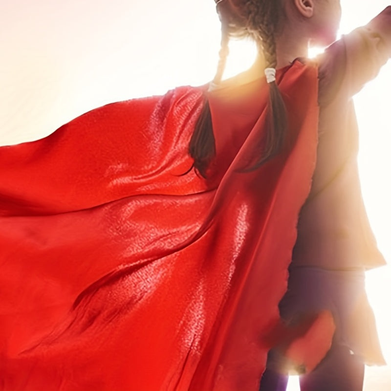 Superhero Cape & Mask Reversible Dress Up Costume Christmas Halloween Gift