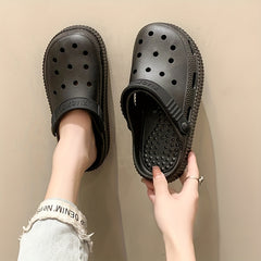 Women's Platform Garden Clogs Hollow Out Slide Shoes