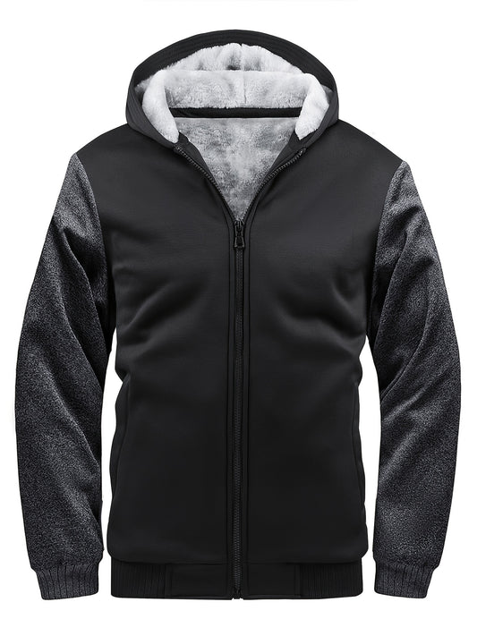 Men's Zip Fleece Hoodie Winter Jacket