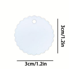 5pcs Aluminum Sublimation Print Blank Pet Tag - Double Side Printing