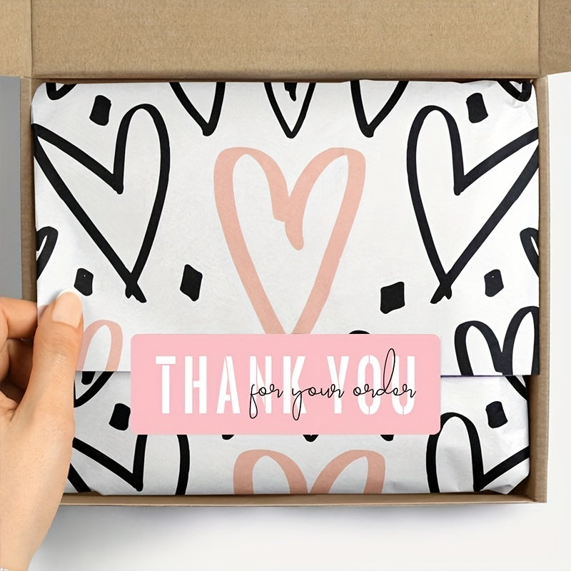 120 Thank You Stickers Self Adhesive Labels Gift Sealing Stickers Packaging