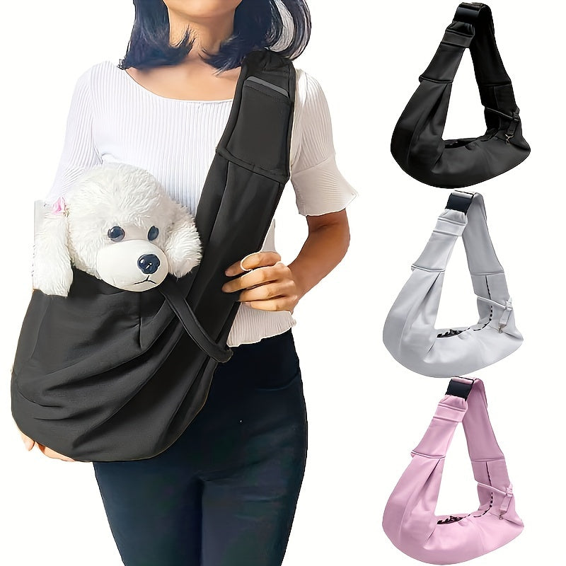 Adjustable Strap Pet Sling Carrier for Travel and Comfort