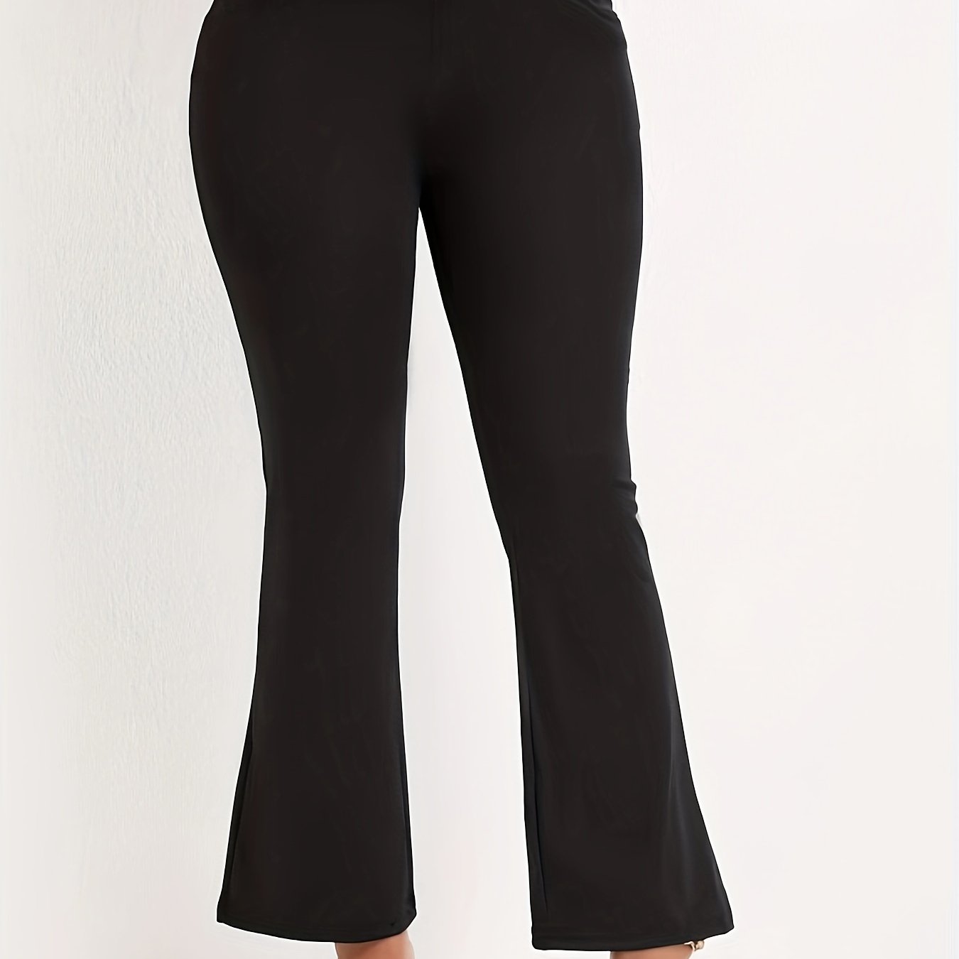  High Rise Flared Leg Trousers