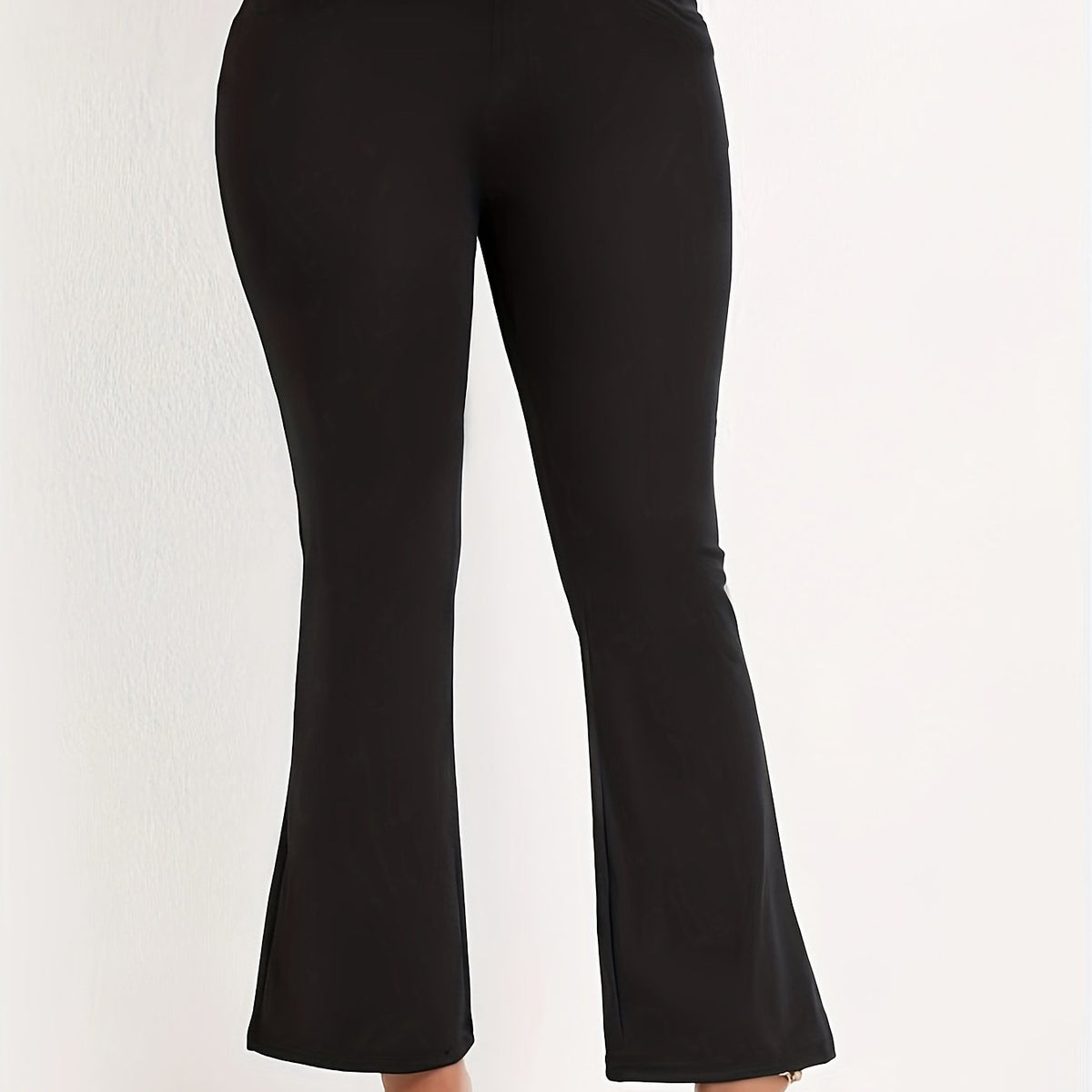  High Rise Flared Leg Trousers