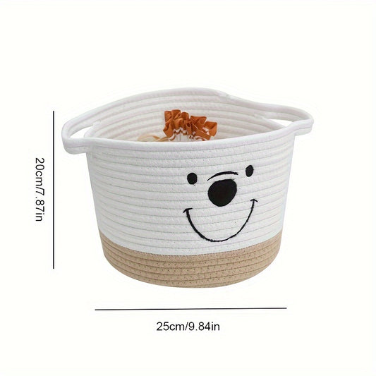 Cartoon Storage Basket for Diapers Bottles & Toys