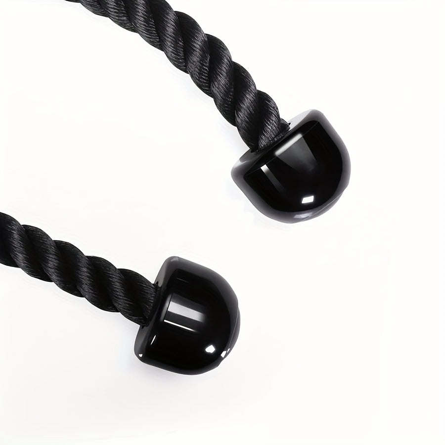 Double-headed Biceps Training Rope Pull Down Handle