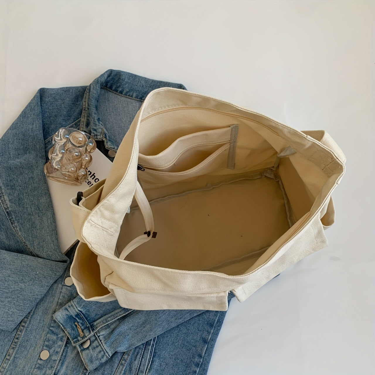 Women's Canvas Messenger Bag Large Capacity Crossbody Bag