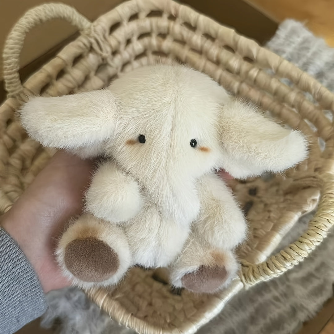 Cream Elephant Stuffed Toy Pendant for Valentine's/Birthday