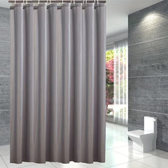 Heavy Duty Waterproof Shower Curtain with 12 Plastic Hooks