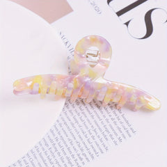 Acetate Curved Hair Claw Back Head Hair Styling Accessories