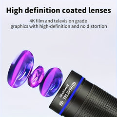 Outdoor Mobile Phone Telephoto Lens Waterproof Monocular