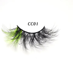 3D Rainbow False Eyelashes 20mm 25mm Fluffy Stage Makeup Lashes