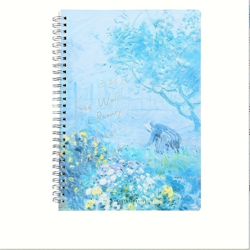 1pc Creative Coil Notebook Horizontal Line Notepad