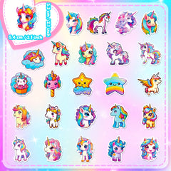 50pcs Unicorn Graffiti Stickers For Laptop Water Bottle Luggage