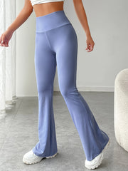 Women's Plus Size High Rise Flared Leg Trousers