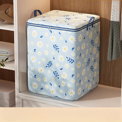 180L Houndstooth Storage Bags Non Woven Fabric Zippered Dust Proof Organizers