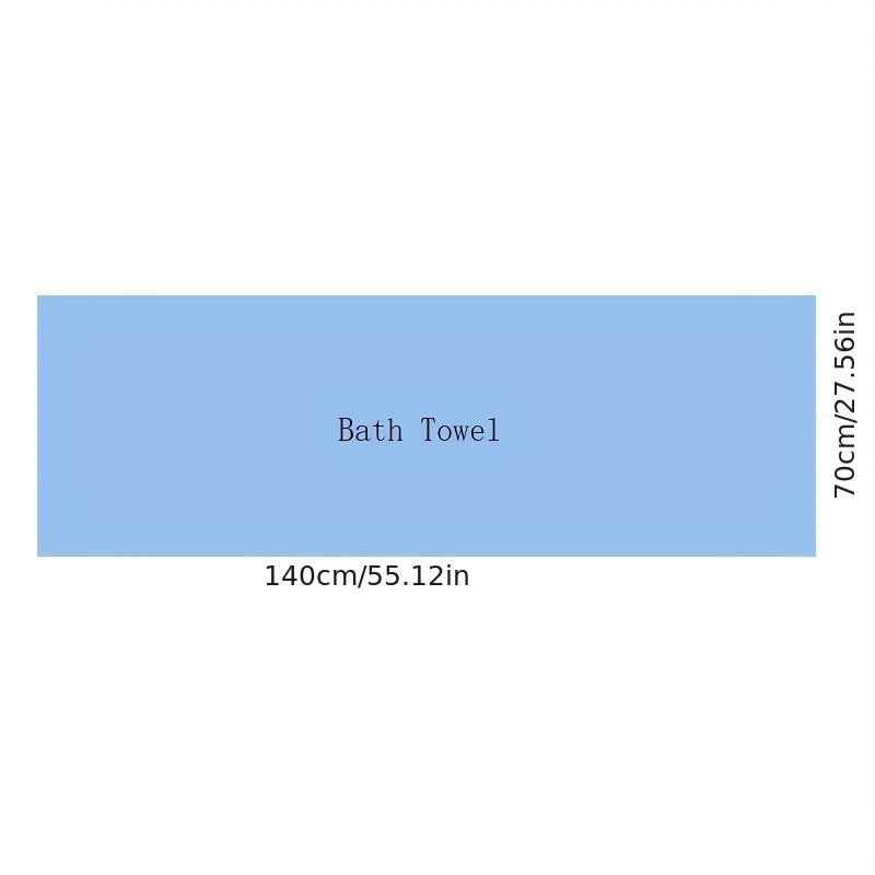 Strip Pattern Bath Towel Absorbent Coral Velvet Towel for Adults