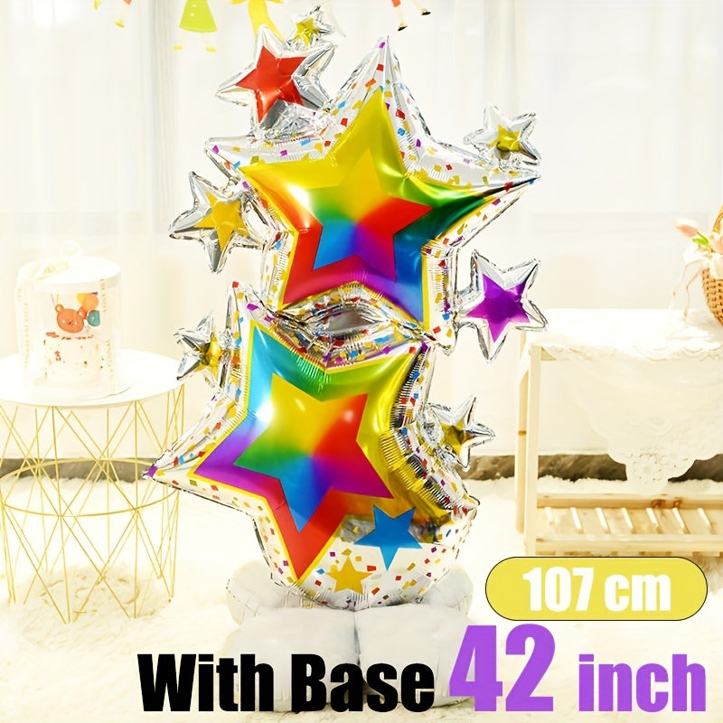 6 Cm 3D Starlight Aluminum Film Balloon Birthday Party Decoration