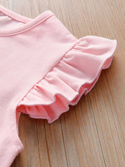 Girls Casual Mesh Dress With Unicorn Print For Summer