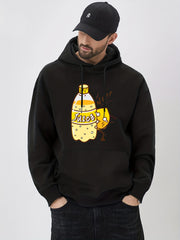 Lemon Juice Print Hoodie for Men