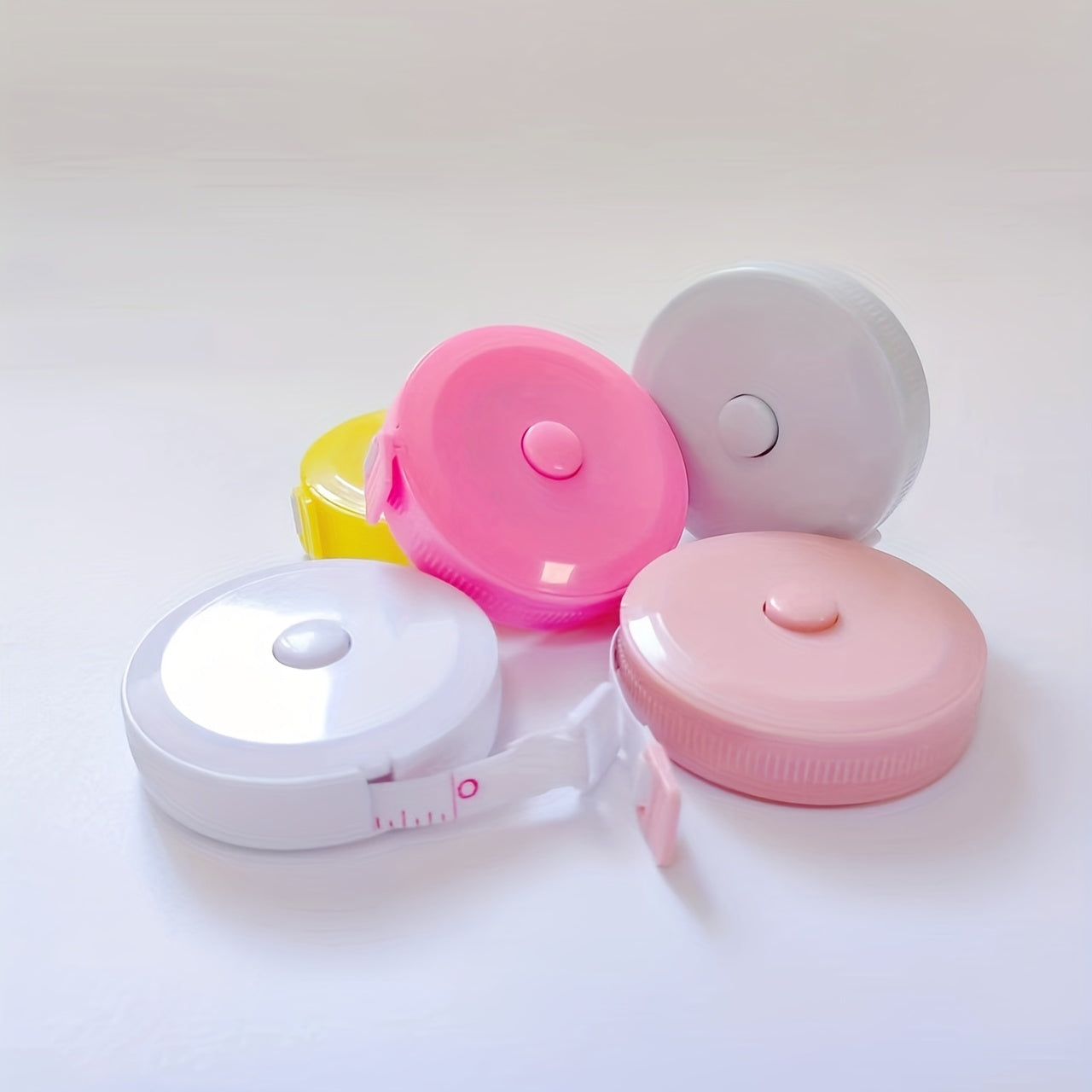 3pcs Leather Ruler Office Supplies Tape Measure Round Telescopic