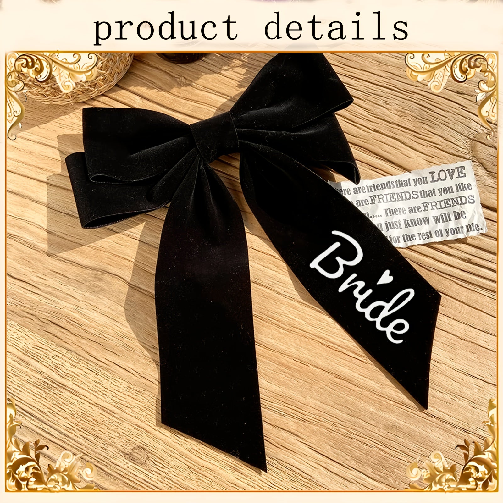 Wedding Bow Hair Accessory for Bridal Party Events