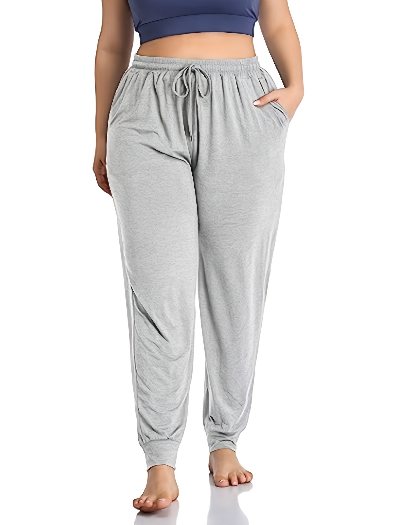  Sports Pants Women's Elastic Waist Fitness Joggers