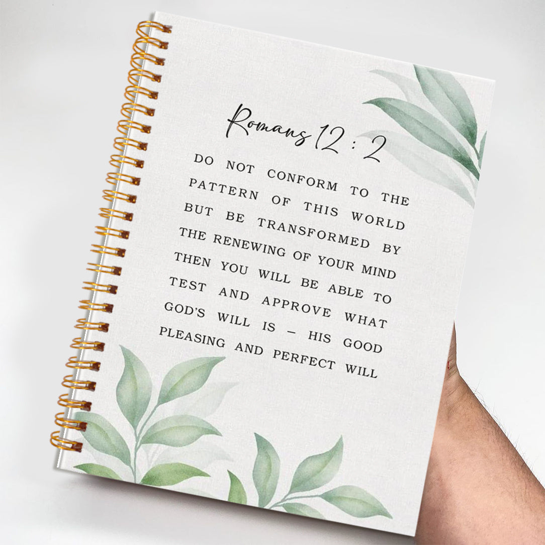 Leaf Bible Verse Journal Notebook 50 Pages Inspirational Writing Diary