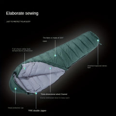 Duck Sleeping Bag for Autumn and Winter, Men and Women, Cold Resistant