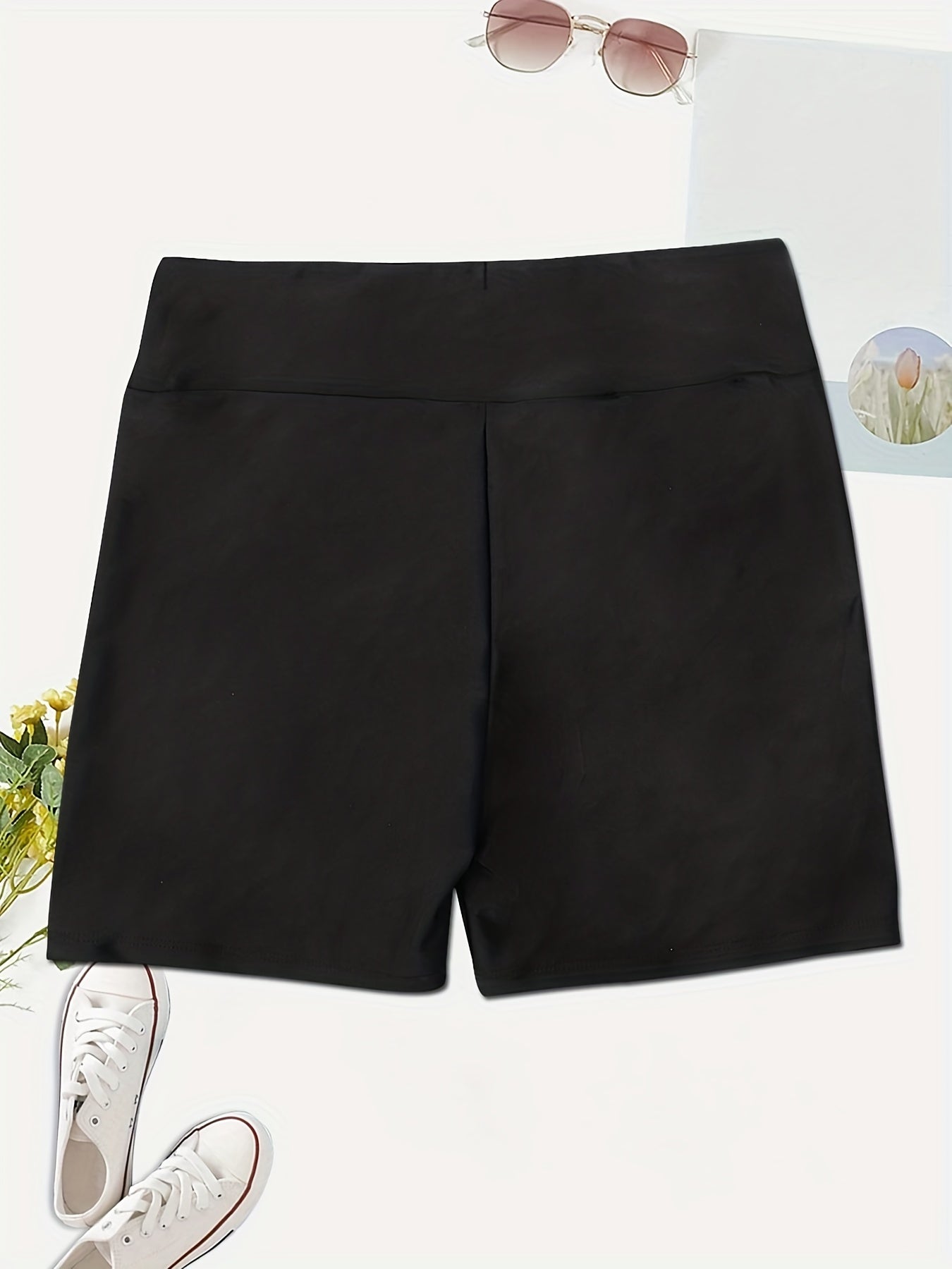 Summer High Waist Biker Shorts Sports Yoga Casual Short Leggings