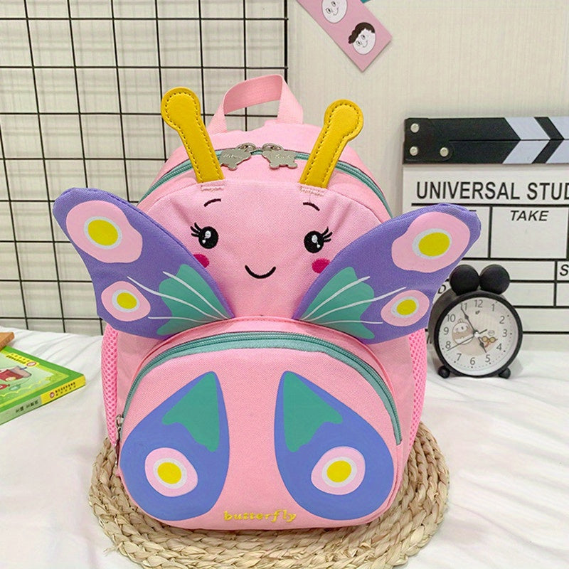 Kids Butterfly Backpack With Traction Strap - Cartoon Design