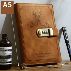Deer Pattern Password Notebook Elk Style