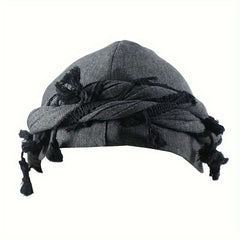 Vintage Twist Head Wraps Turban with Tassel