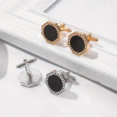 Men's Shirts w/ Round Diamond Cufflinks