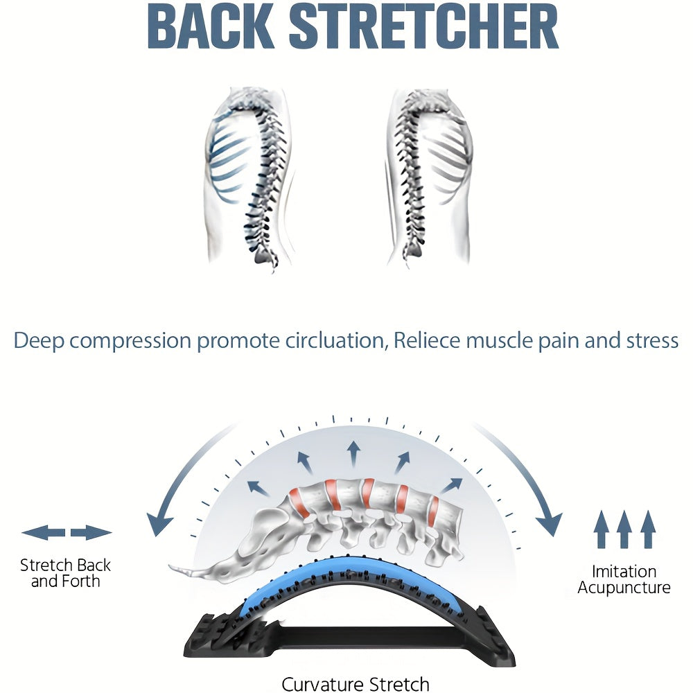 Back Stretcher Lumbar Board Massager for Herniated Disc