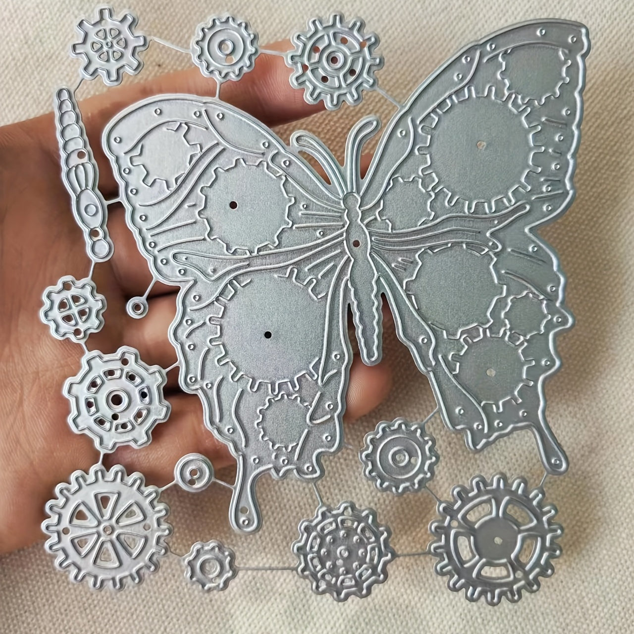 Butterfly Steampunk Metal Cutting Dies Stencil