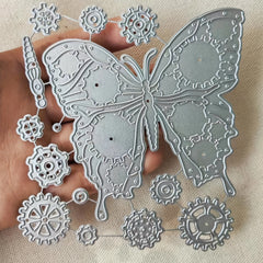Butterfly Steampunk Metal Cutting Dies Stencil
