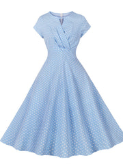 Women's Polka Dot Retro Swing Dress