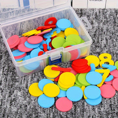 Colorful Counting Discs for Kids Math Toy Subtraction