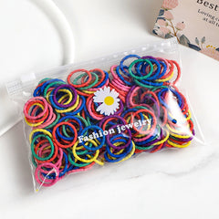 100pcs Baby Hair Ties For Thick And Curly Hair Ponytail Holders