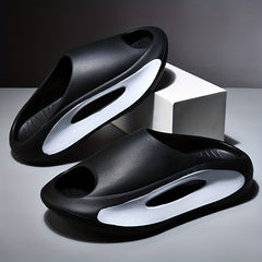 Men's Platform Slides Casual Non Slip Slippers Open Toe Shoes