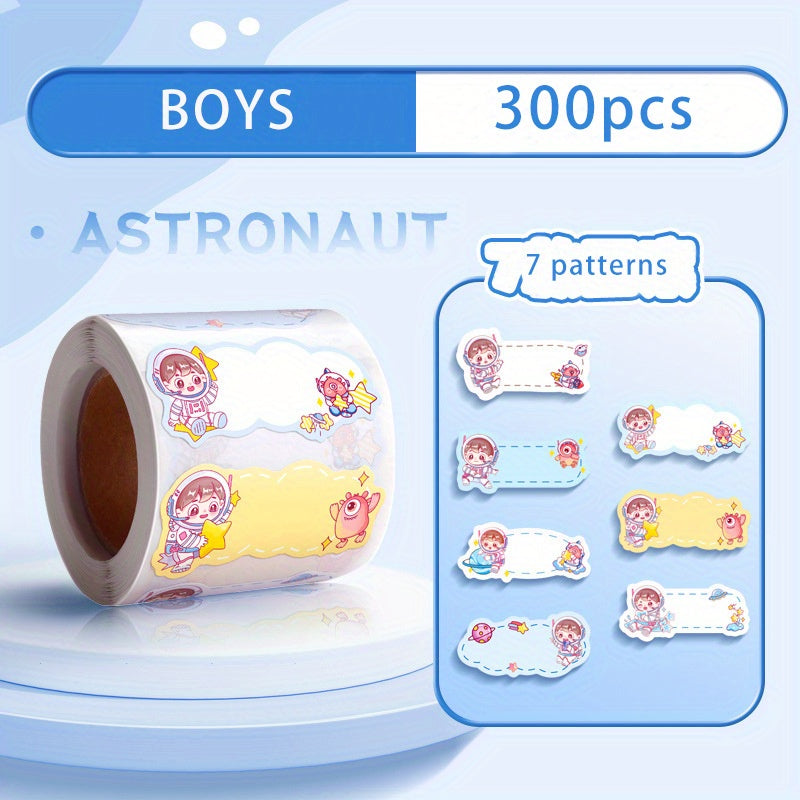 300pcs Custom Name Stickers for School and Scrapbooking