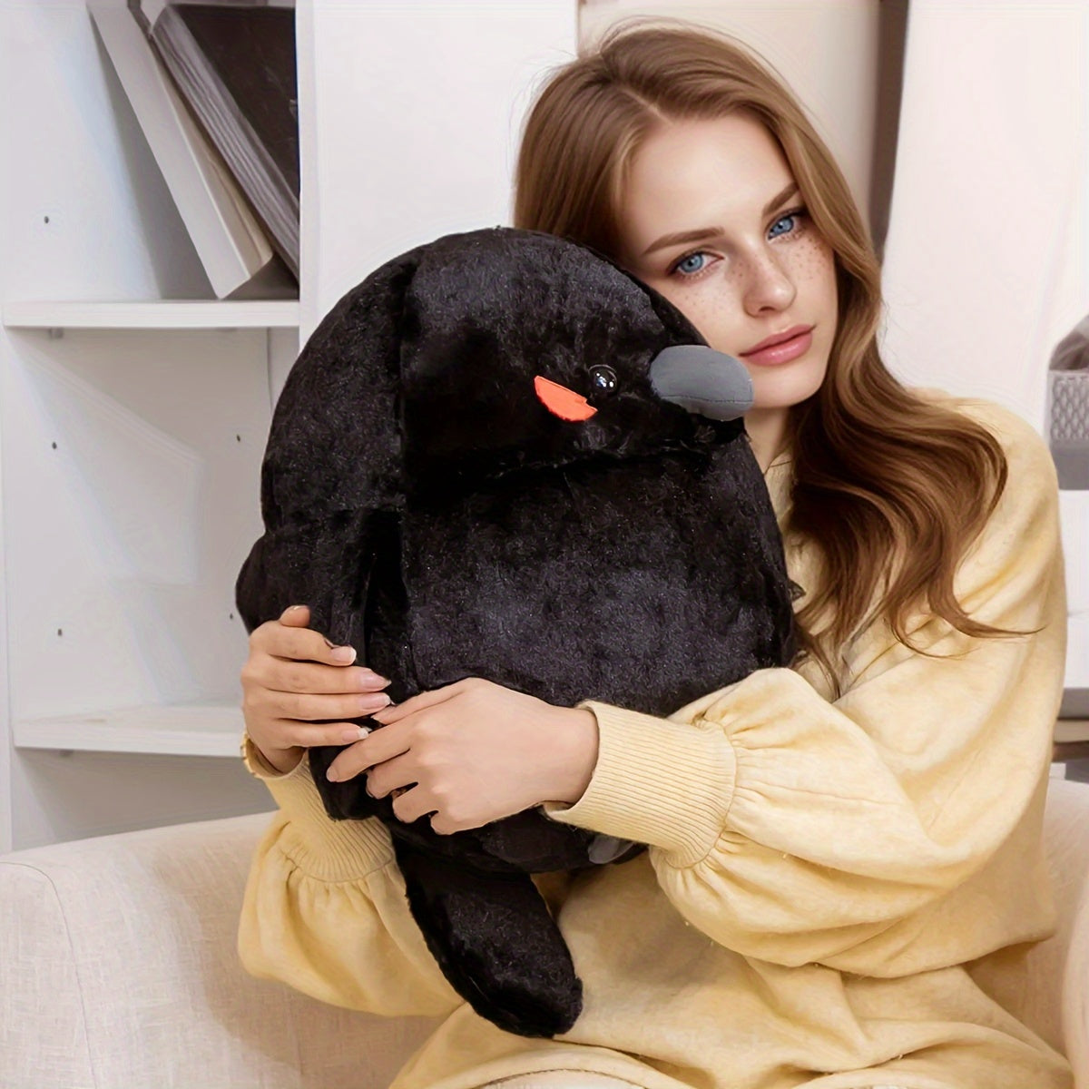 Pet Alliance Sparrow Plush Toy Round Rolling Bird Doll Home Decor Birthday Gift