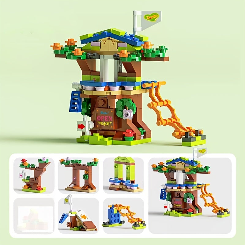 Forest Fairy Tale Tree House Building Blocks Kit Gift For Girls