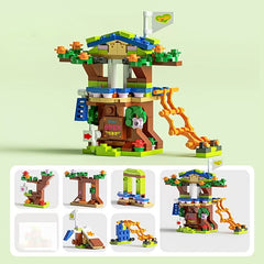 Forest Fairy Tale Tree House Building Blocks Kit Gift For Girls
