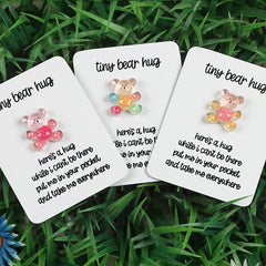 3pcs Pocket Hug Bear Resin Gift - Birthday, Anniversary, Mother s Gift
